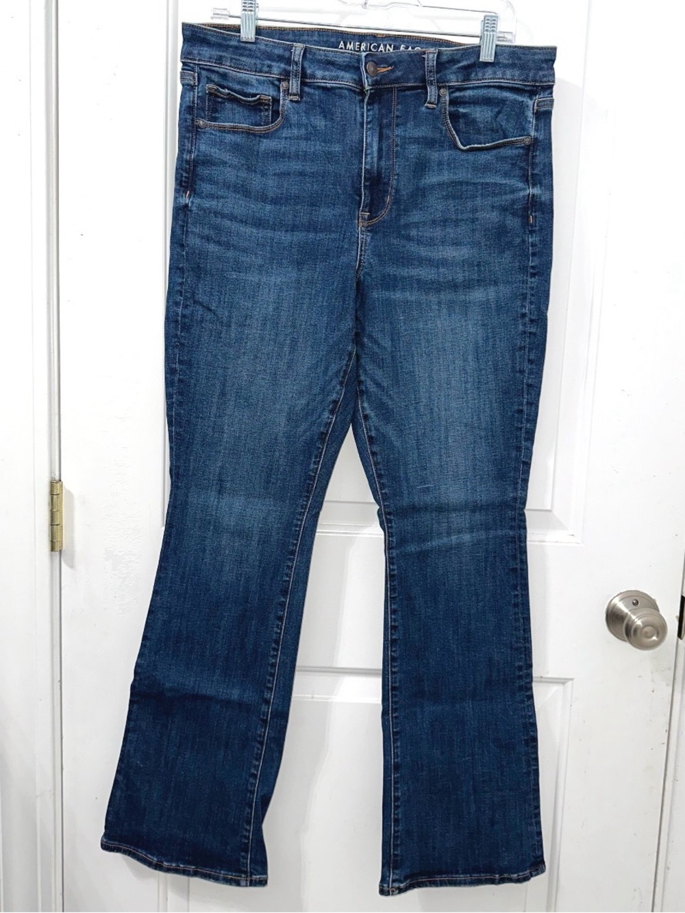 American Eagle Next Level Stretch High Rise Skinny Kick Jeans, size 12 Regular